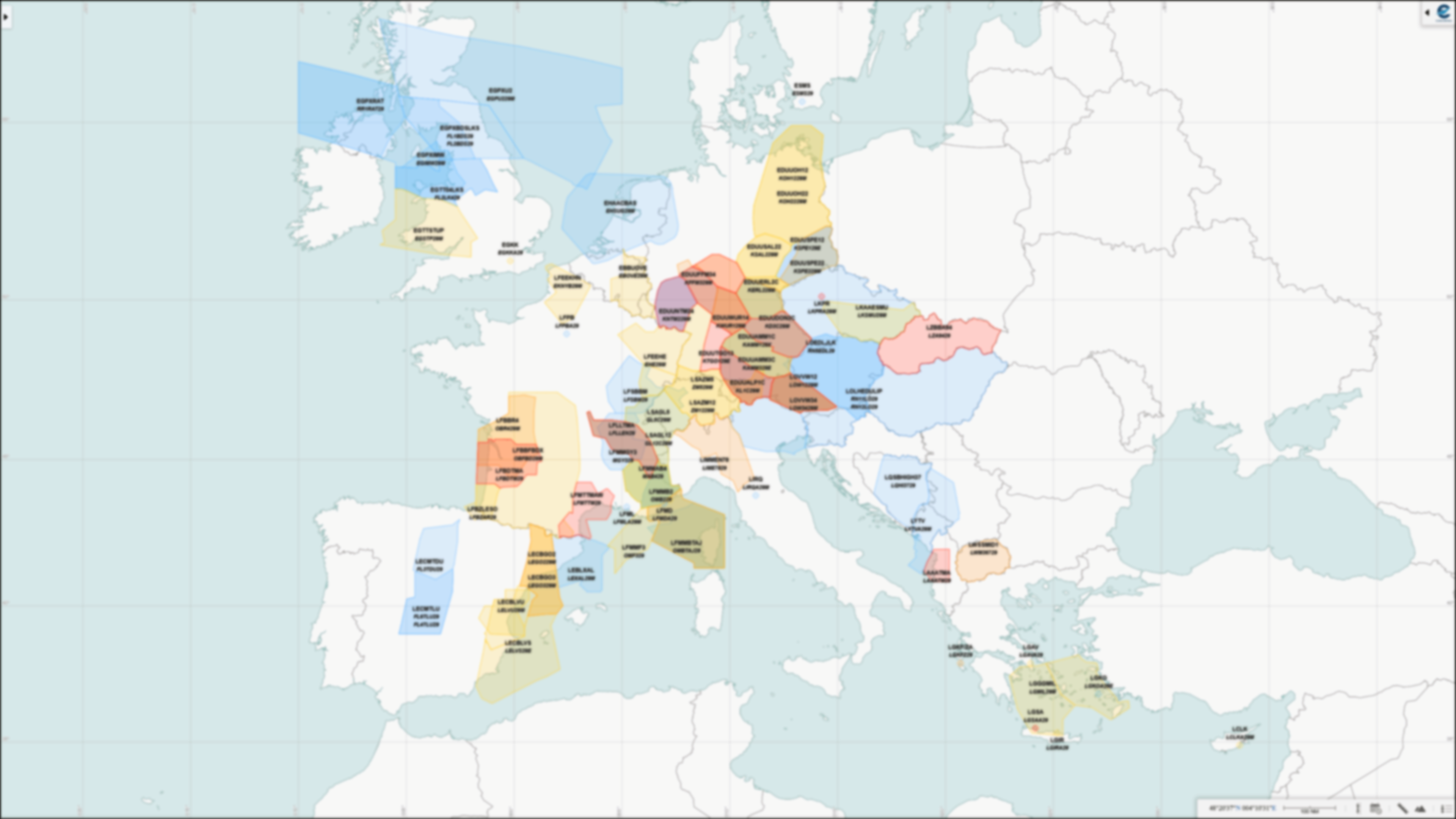 iATFM operational coverage map